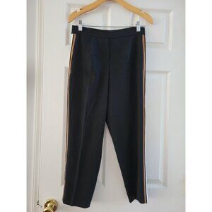 Aritzia Babaton Womens conan Black pants side stripe size 6 Career Professional
